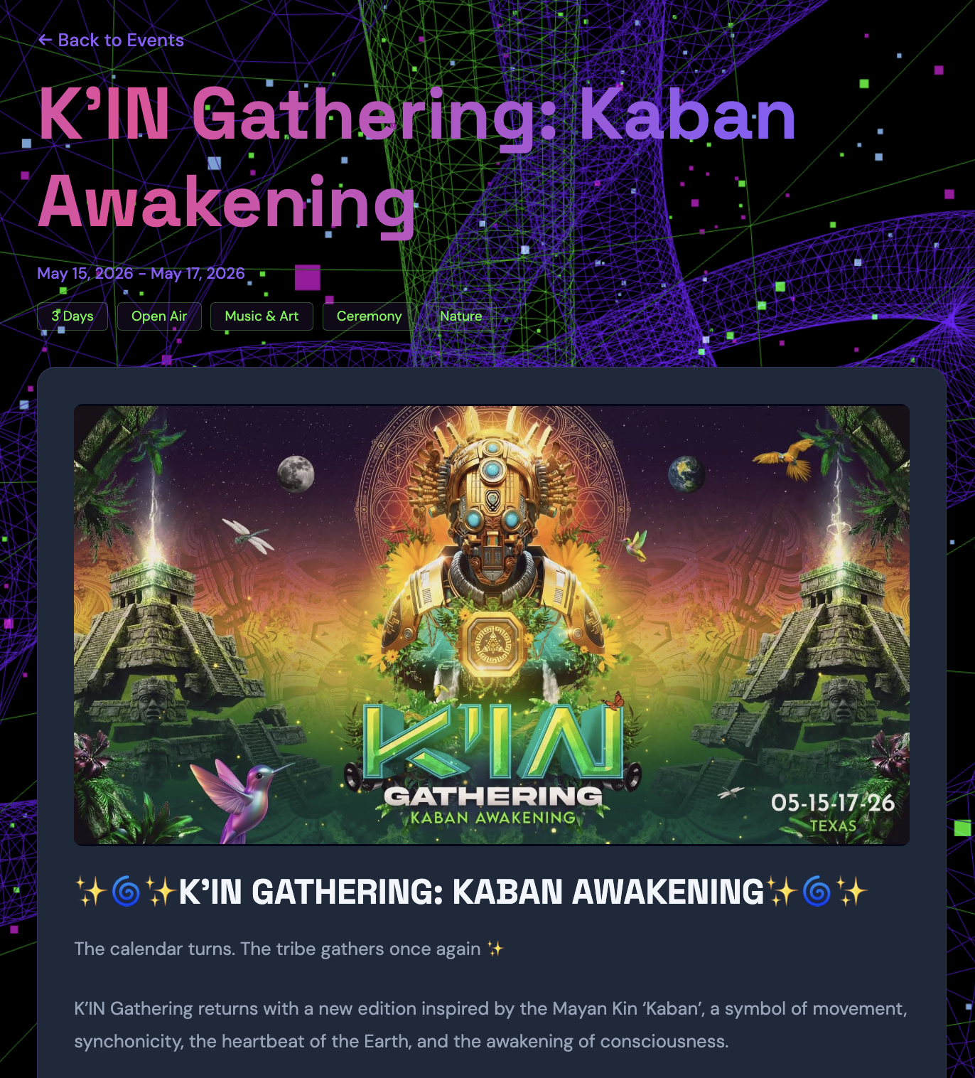 Event Card Detail